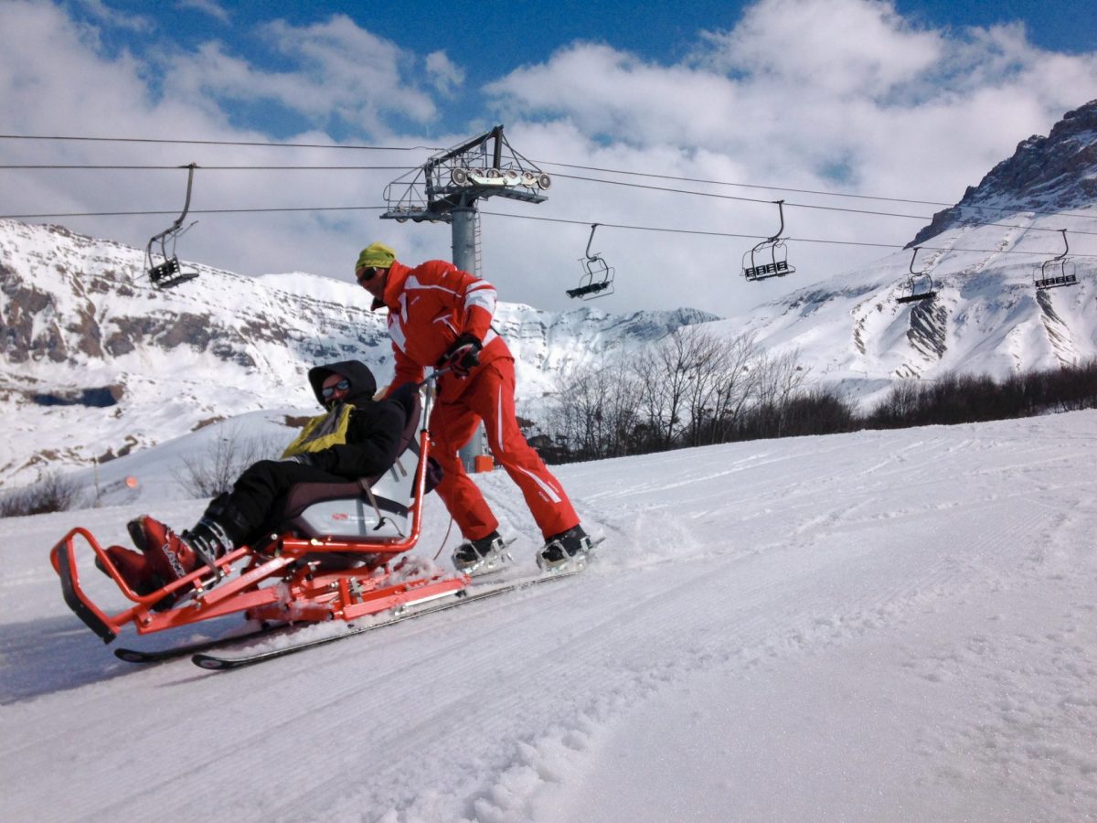 fauteuil-ski à Albiez