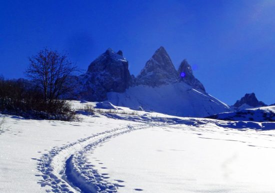 Raquettes au pied des Aiguilles d&rsquo;Arves