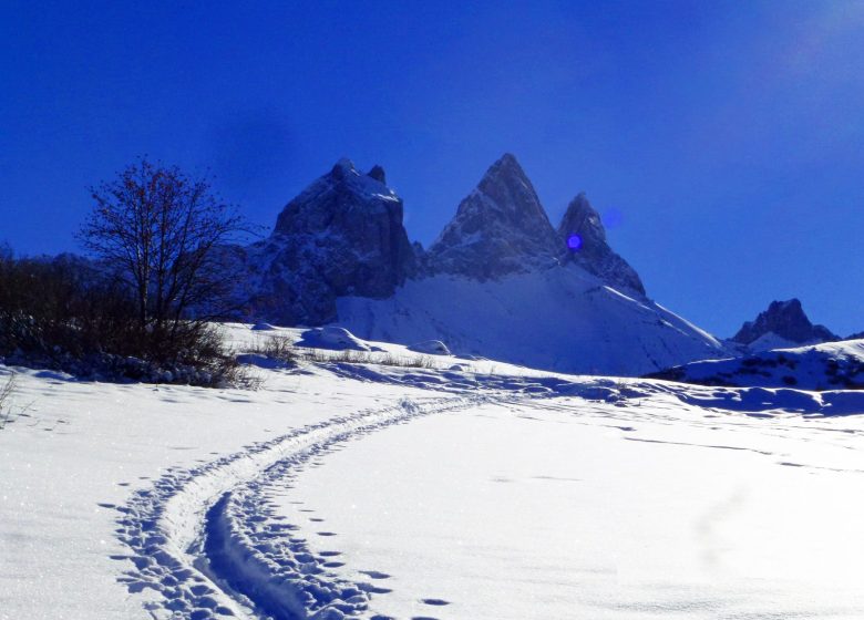 Raquettes au pied des Aiguilles d’Arves