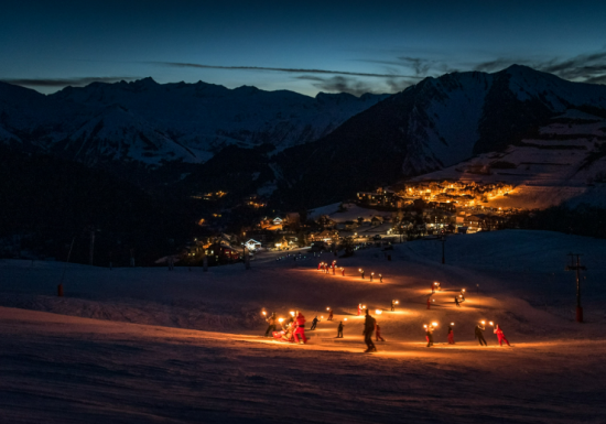 Descente aux flambeaux avec l’ESF