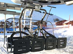 Sortie VTT et descente sur pistes de ski