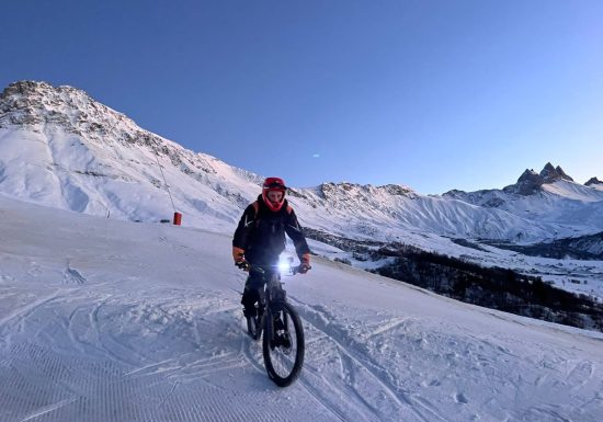 Sortie VTT et descente sur pistes de ski