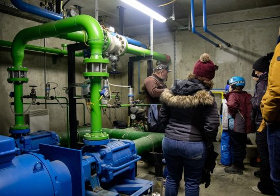 Visite de l’usine à neige