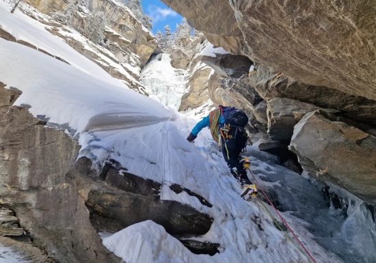 Sortie escalade sur glace