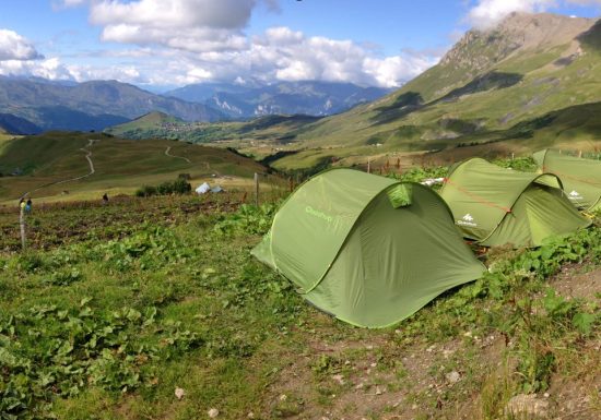 Nuit sous tente au Chalet d’la Croë