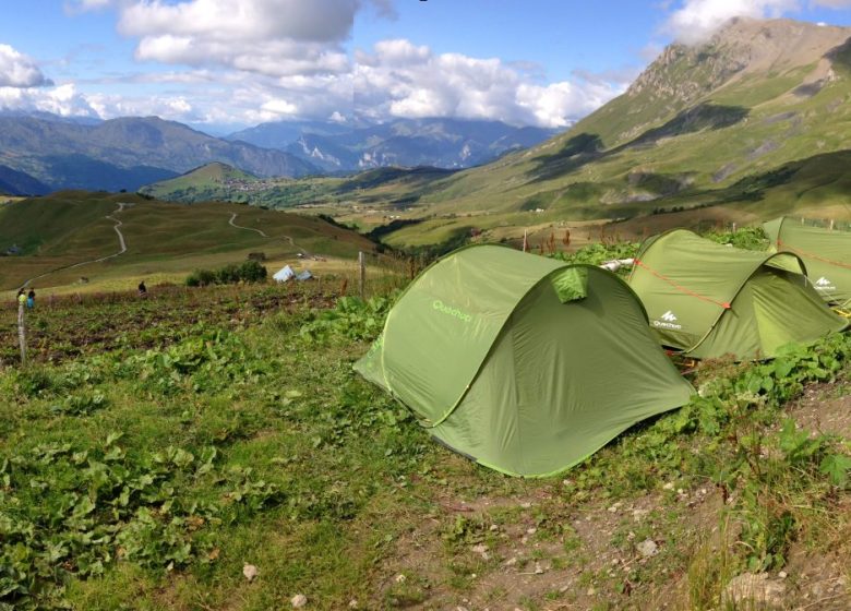 Nuit sous tente au Chalet d’la Croë