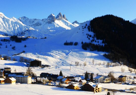 Le panorama d&rsquo;Albiez en raquettes