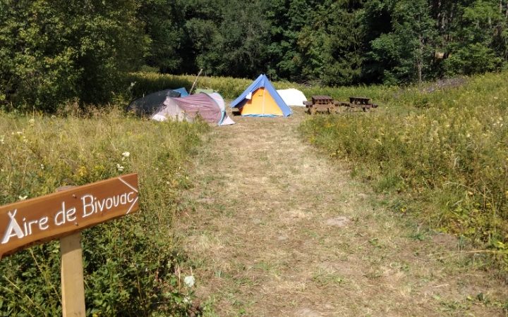 Zone de bivouac des Léchères