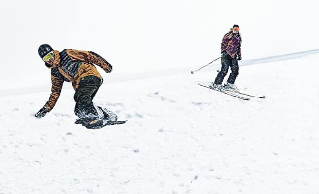 Leçon de ski avec Valentin Jullien