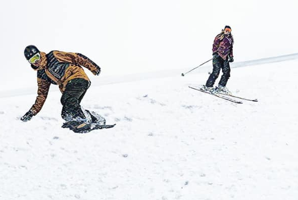 Leçon de ski avec Valentin Jullien