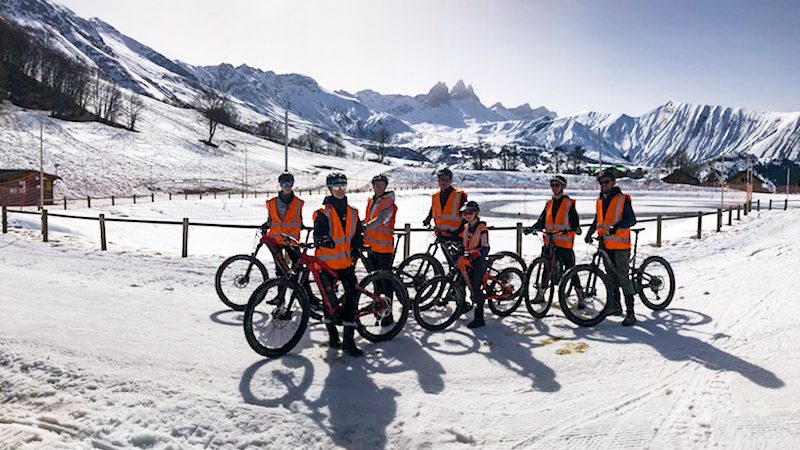 Sortie VTT et descente sur pistes de ski