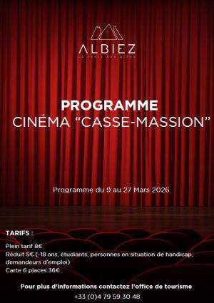 Programme cinéma du 9 au 27/03