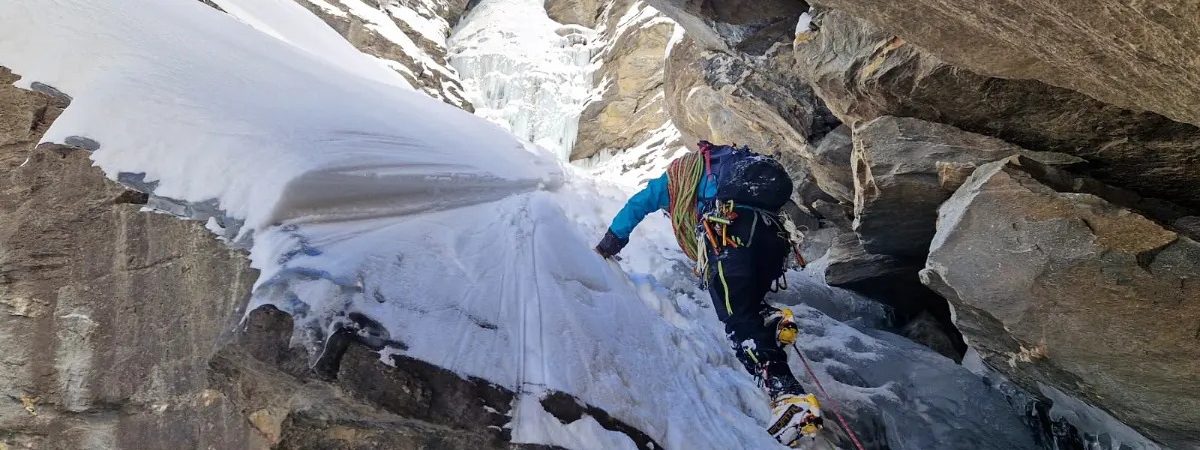 Sortie escalade sur glace