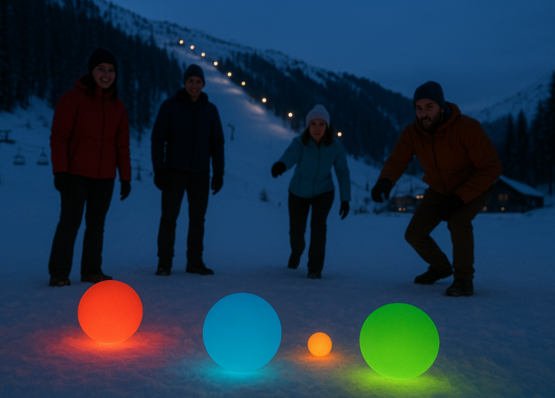 Pétanque sur neige