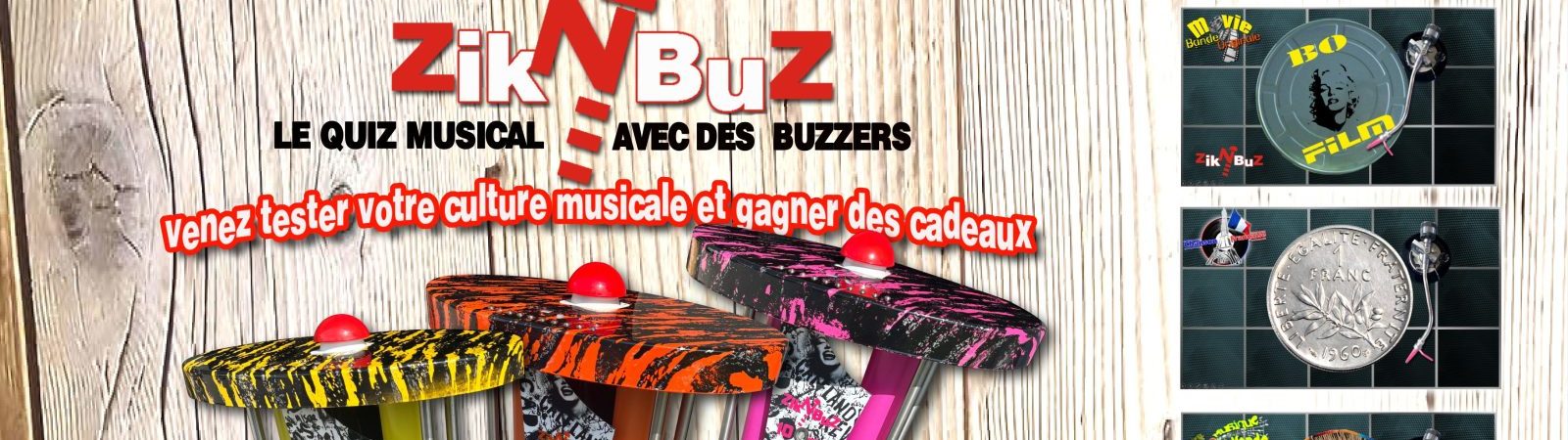 Quiz musical avec des buzzers au Chamois