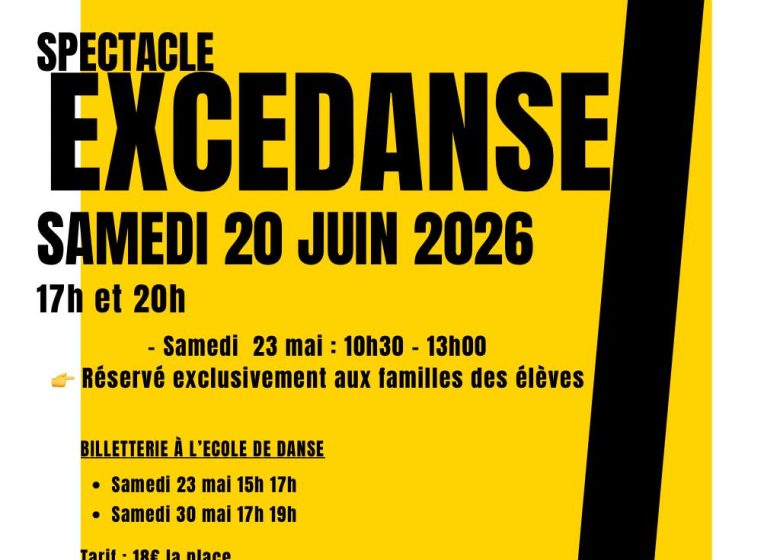 Spectacle de l&rsquo;école Excedanse