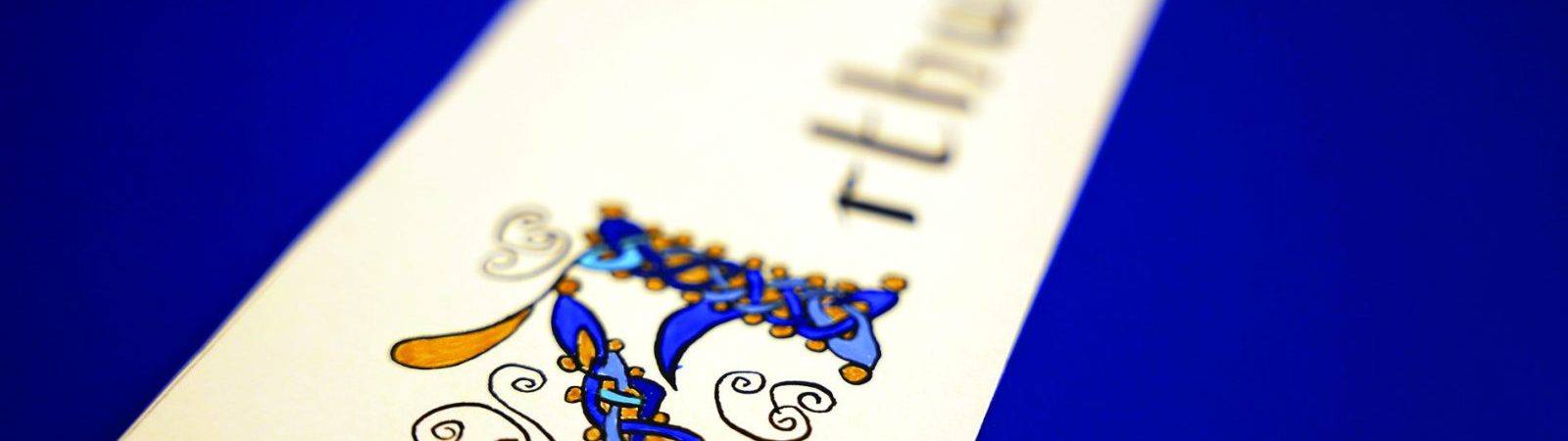 Les Arts en Ville – Atelier création d&rsquo;un marque-page en enluminure