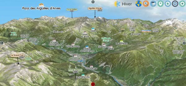 Application 3D « Pays des Aiguilles d’Arves »*