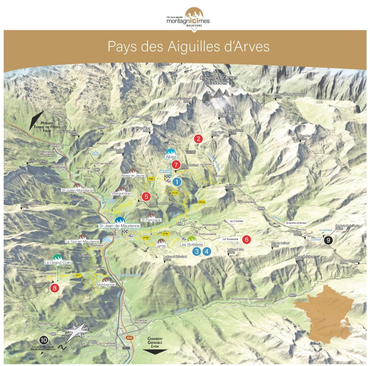 carte itinéraire