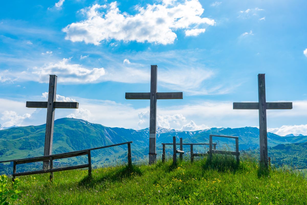 Les trois croix aux bottières