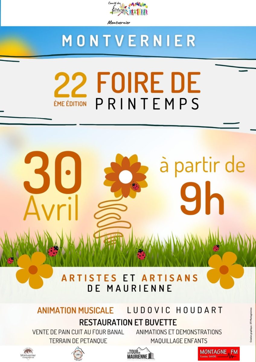 Foire de Printemps de Montvernier, le 30 avril à partir de 9h