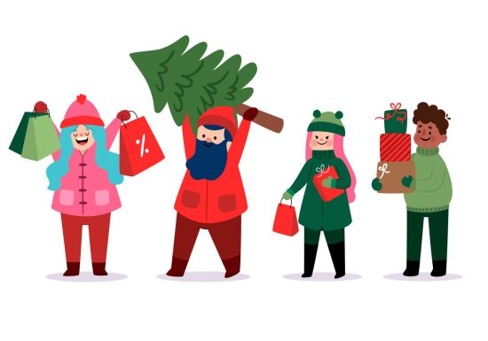 Vente de sapins et Pot de Noël