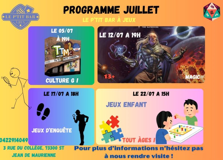 Soirée jeux – Culture G !
