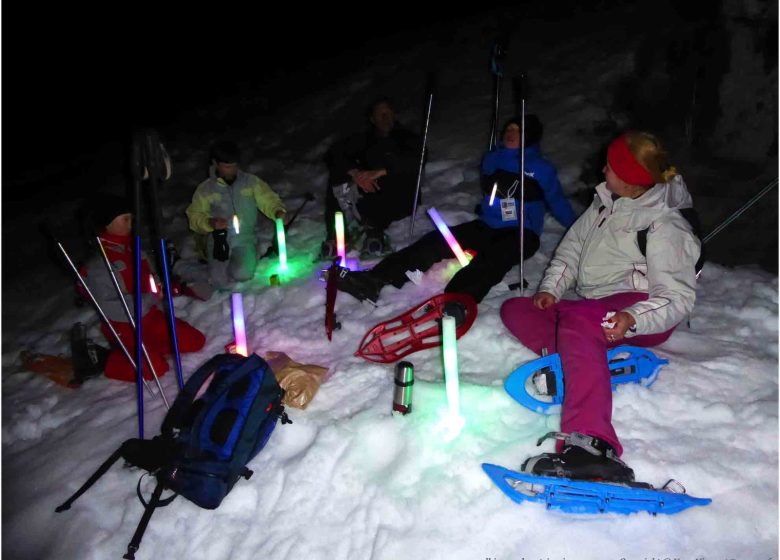 Apéro eskimo aux flambeaux