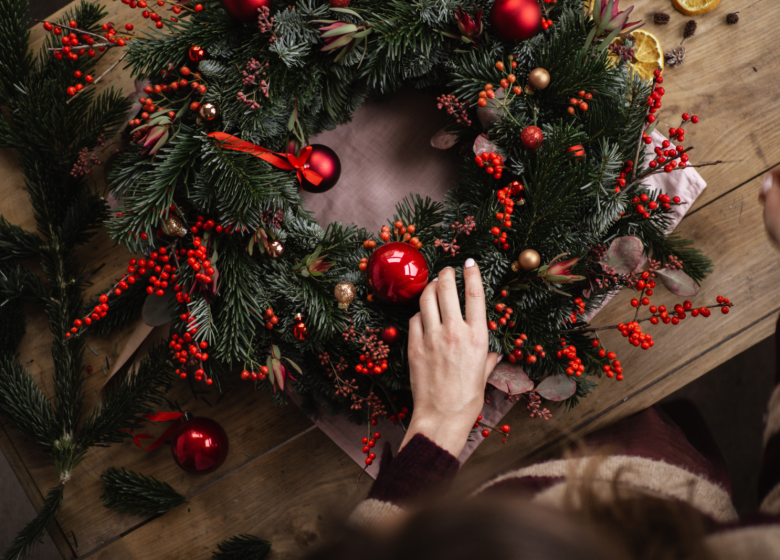 Atelier création de boules et cartes de Noël