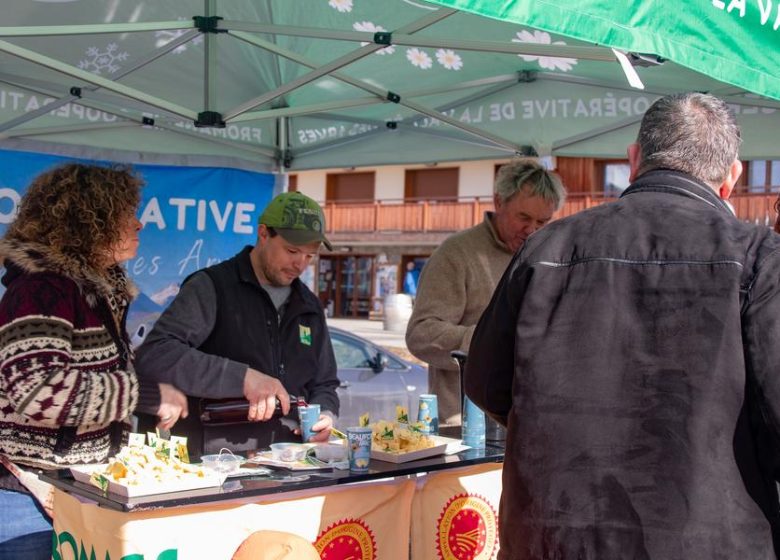 Dégustation de produits locaux