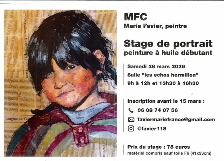 Stage de portrait à la peinture à huile