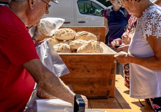 Vente de confitures, de paniers, Tricoteuses et boisson offerte