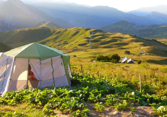 Nuit sous tente au Chalet d’la Croë