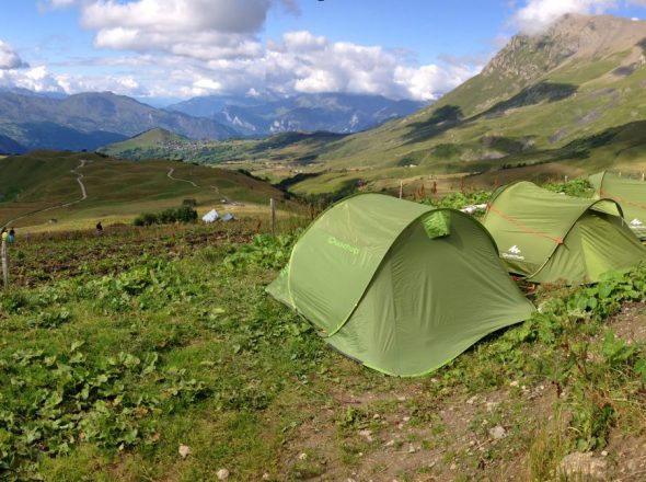 Nuit sous tente au Chalet d’la Croë