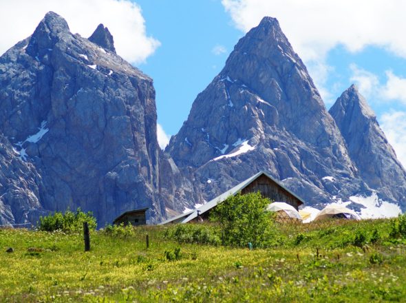 2 jours de cani rando au pied des Aiguilles d’Arves
