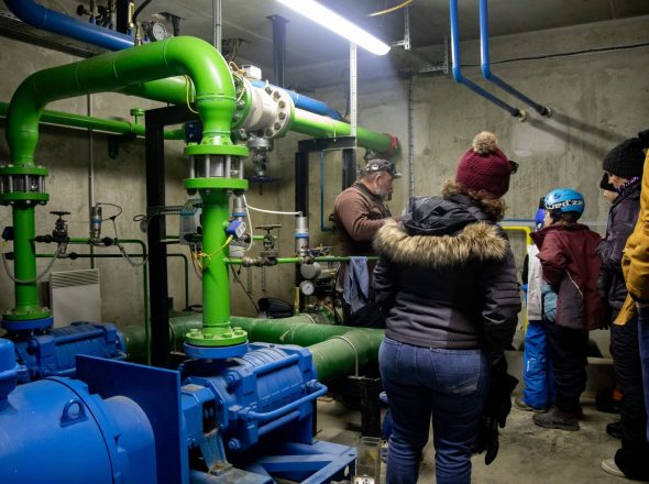 Visite de l’usine à neige