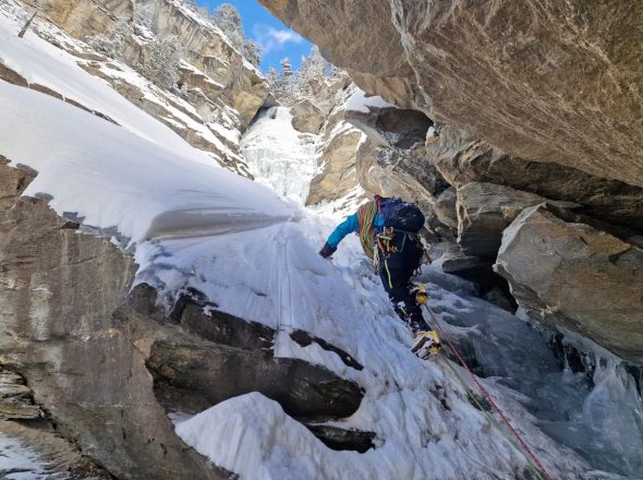 Sortie escalade sur glace