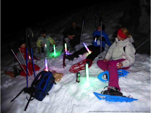 Apéro eskimo aux flambeaux