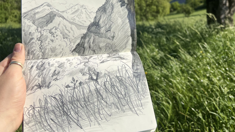 Atelier dessin – Apprendre à dessiner un paysage en extérieur